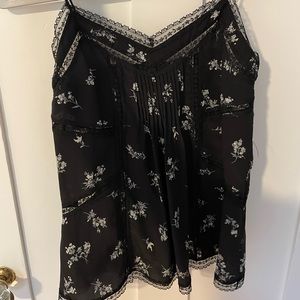 NWOT Zimmermann Black Lace Floral Top